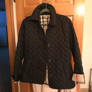 Burberry sz L quilted jacket
